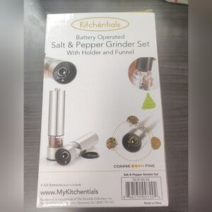 gravity electric salt and pepper grinder set
